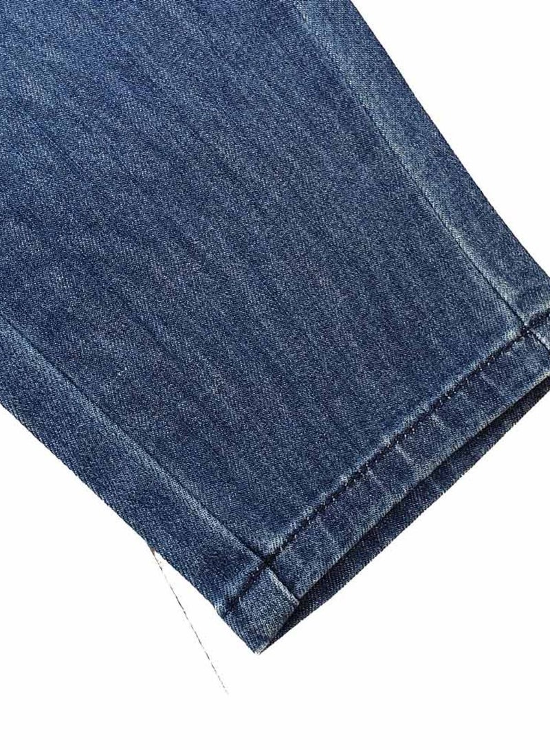 GIORDANO Kids’ Stretch Denim Jeans with Elastic Waist and Taper Fit - Image 4